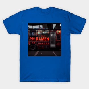 Cyberpunk Tokyo Ramen Food Truck T-Shirt